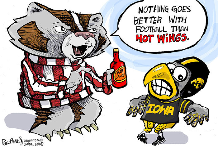 Bucky has a hankering for hot wings